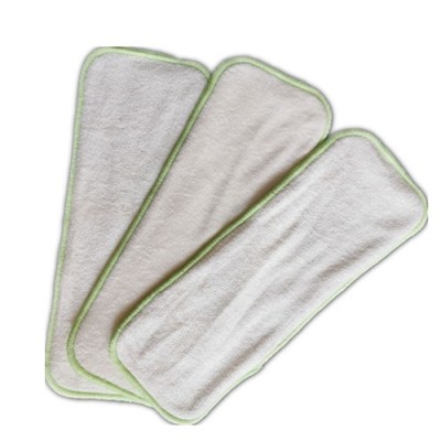 Baby Naturally Bamboo Cloth Diaper Inserts 4 layers Super Water Absorbent Bamboo Reusable Liners