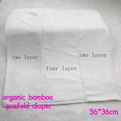 bamboo washable prefold diaper bamboo fiber baby insert bamboo fiber insert 36*36cm for baby diapers OEM accept