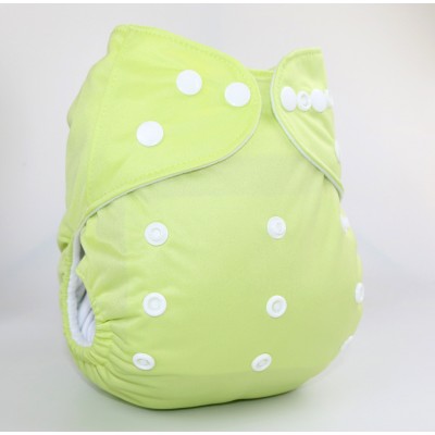 New arrival Green color baby cloth diaper with solid color baby cloth diaper