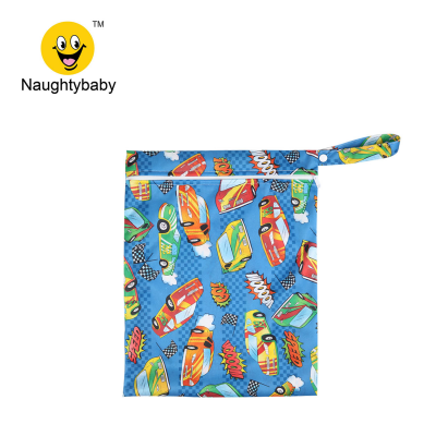 Naughtybaby Printed Waterproof Wholesale Baby Diaper Wet Bags diaper bag