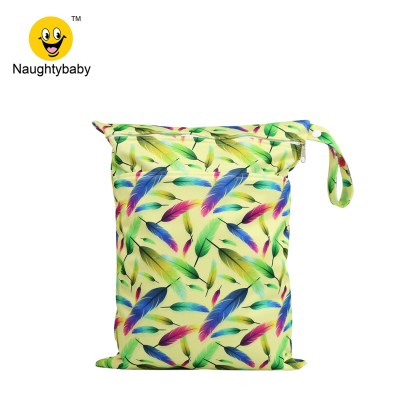 30cm x 40cm Large Size  wet bag For Cloth Diapers Baby Wet Dry Bags Cloth Diaper Waterproof Bags With Two Zipper