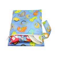 Washable Waterproof Zipper Wet Baby Cloth Diaper Bag small size wet bag for diaper or wet clothes