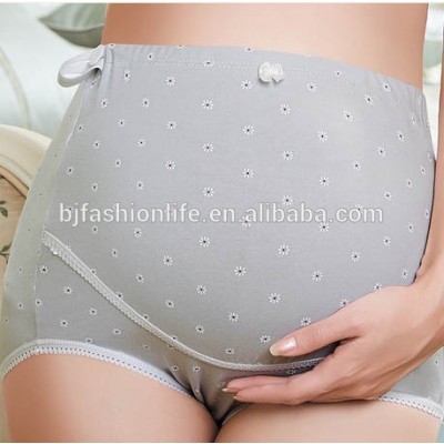 Newest 100%Cotton High Waist Women Support Abdomen Pregnant Panties Adjustable Maternity Underwear China factory