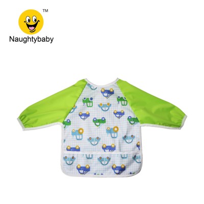 Baby Bibs Waterproof Long Sleeve Apron Children Feeding Smock Burp clothes Soft Eat Toddler Clothing